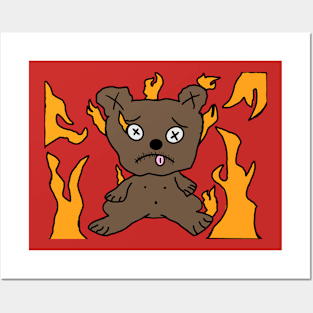 Flame Bear Posters and Art